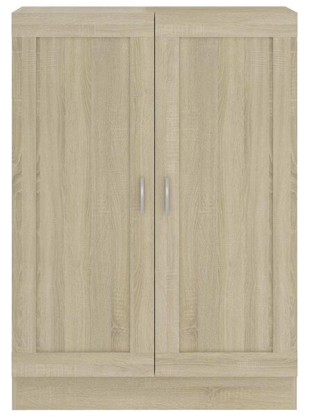 Sonoma tölgy színű szerelt fa könyvszekrény 82,5 x 30,5 x 115cm