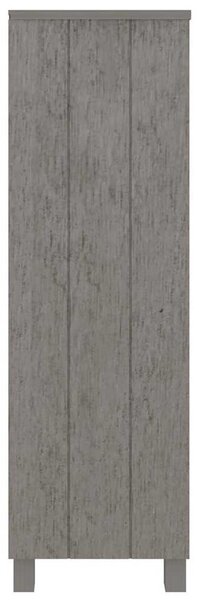HAMAR világosszürke tömör fenyőfa könyvszekrény 85x35x112 cm