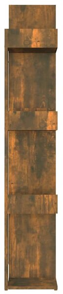 Füstös tölgy színű szerelt fa könyvszekrény 86 x 25,5 x 140 cm