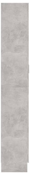 Betonszürke szerelt fa könyvszekrény 82,5 x 30,5 x 185,5 cm