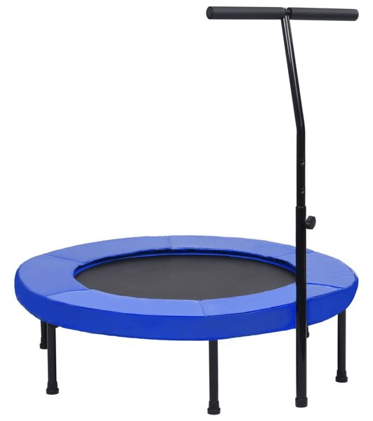 Fitnesz trambulin kapaszkodóval és biztonsági párnázással 102 cm
