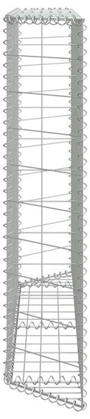 Trapéz alakú horganyzott acél gabion magaságyás 150x20x100 cm