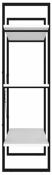 Fehér forgácslap könyvszekrény 100 x 30 x 105 cm