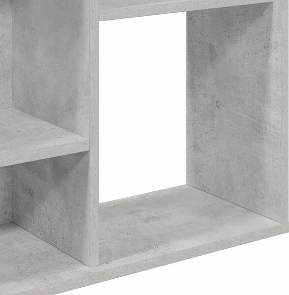 Betonszürke térelválasztó/könyvszekrény 100 x 24 x 140 cm