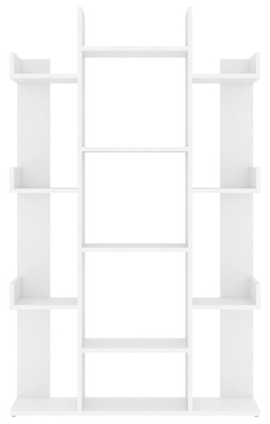 Fehér szerelt fa könyvszekrény 86 x 25,5 x 140 cm
