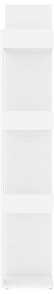 Fehér szerelt fa könyvszekrény 86 x 25,5 x 140 cm