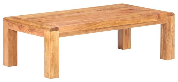 Tömör akácfa dohányzóasztal mézszínű felülettel 110x60x35 cm