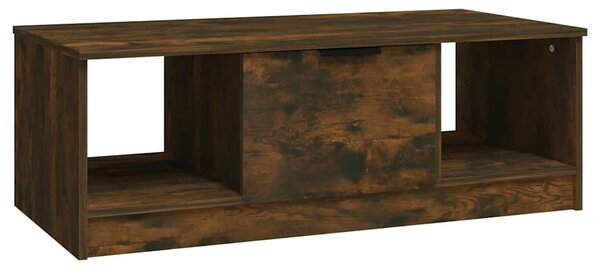 Füstös tölgy színű szerelt fa dohányzóasztal 102 x 50 x 36 cm