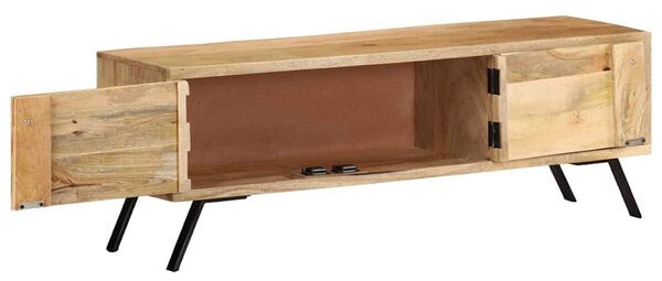 Tömör mangófa TV-szekrény 110 x 30 x 40 cm