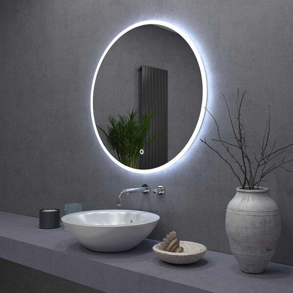 LED Kerek Fali Tükör - 90 cm
