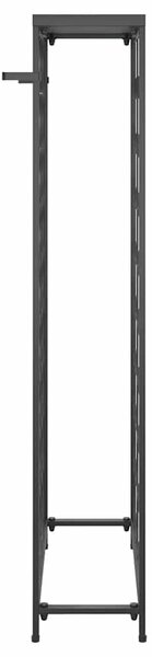 Fekete kovácsoltvas bortartó 45 palackhoz 54 x 18 x 100 cm