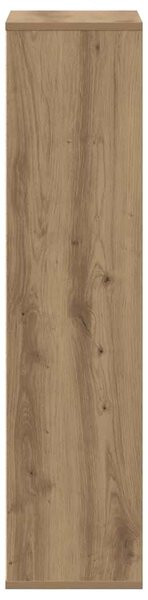 Kézműves tölgy szerelt fa könyvespolc 50 x 25 x 105 cm