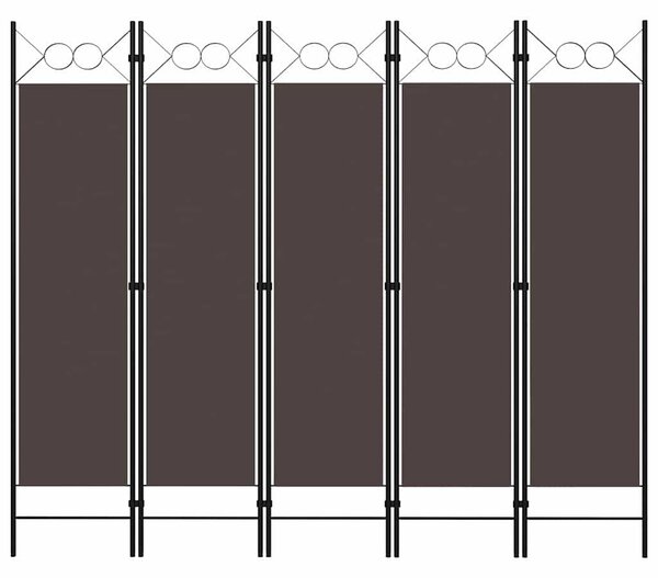 Barna 5 paneles paraván 200 x 180 cm