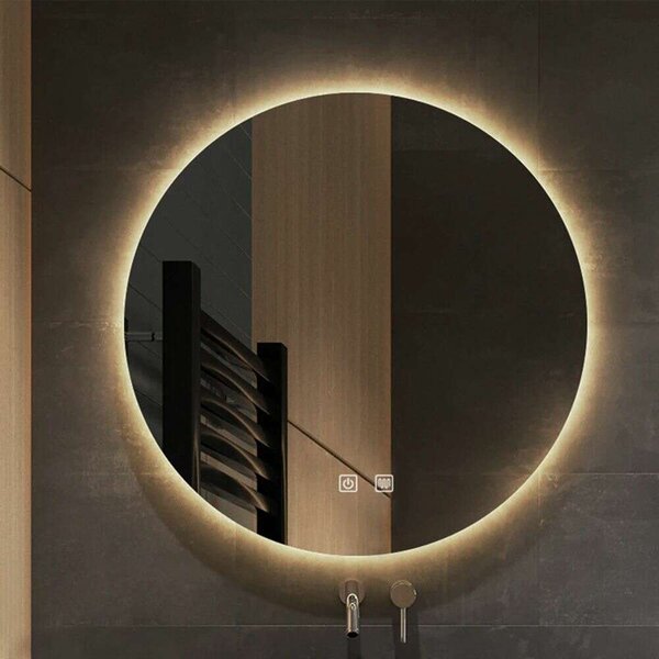 LED Kerek Tükör - Fürdőszoba - 80cm