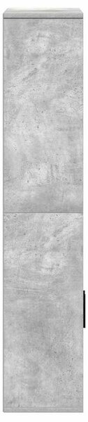 Betonszürke szerelt fa könyvespolc 60x24x120 cm
