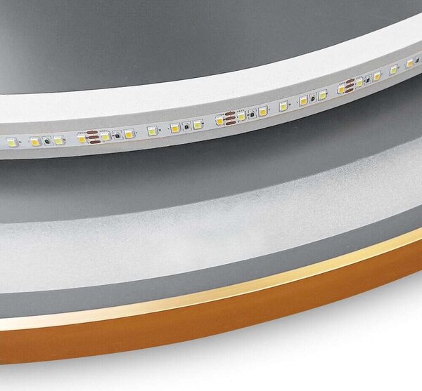 LED Kerek Tükör - 70cm - Rose Gold
