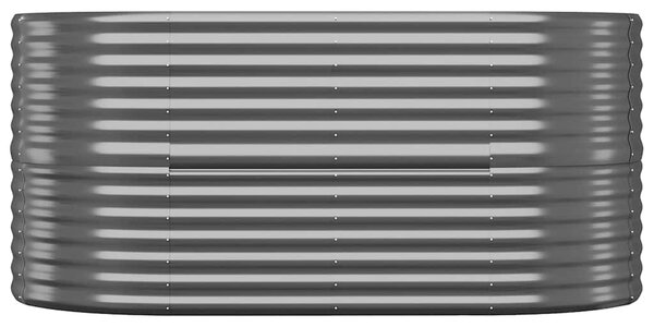 Antracitszürke horganyzott acél kerti magaságyás 152x80x68 cm