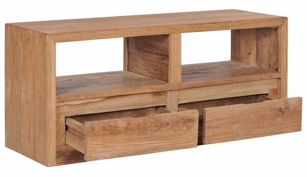 Tömör tíkfa TV-szekrény 90 x 30 x 40 cm