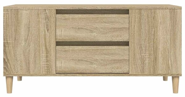 Sonoma tölgy színű szerelt fa fali TV-szekrény 102x44,5x50 cm