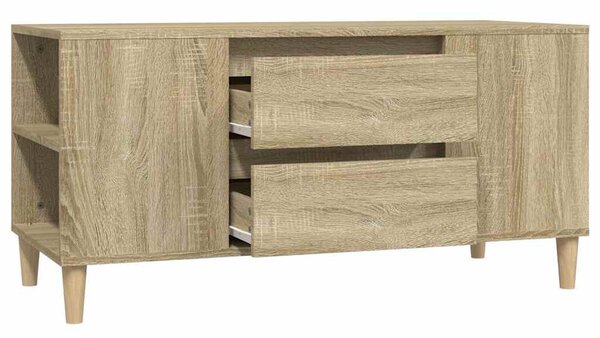 Sonoma tölgy színű szerelt fa fali TV-szekrény 102x44,5x50 cm