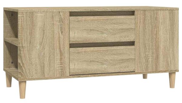 Sonoma tölgy színű szerelt fa fali TV-szekrény 102x44,5x50 cm