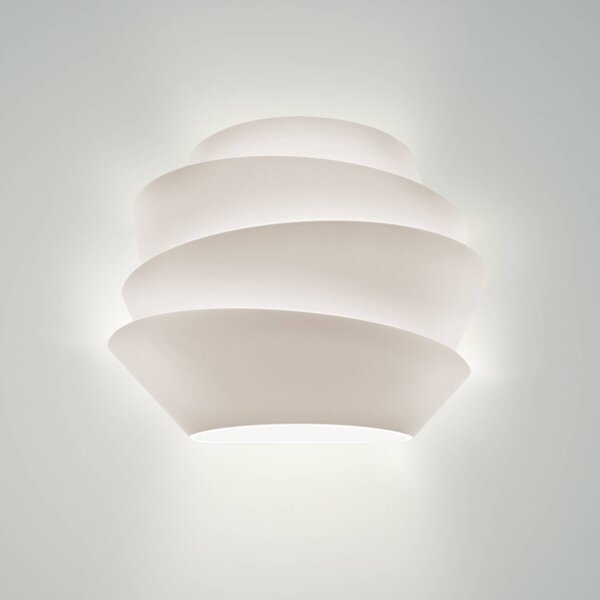 Foscarini Le Soleil fali világítás R7s, fehér, dimmelhető, Fehér / opál, Nappali / Étkező, Műanyag, Dizájn