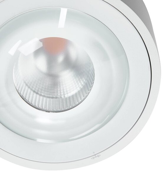 Arcchio Rotari LED mennyezeti lámpa, lencse, 1 lámpás fix, dimmelhető, Fehér / opál, Nappali / Étkező, Alumínium, Modern