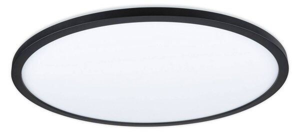 Paulmann Atria Shine panel 3-step fekete 830 Ø42cm, dimmelhető, Fekete, Nappali / Étkező, Műanyag, Modern