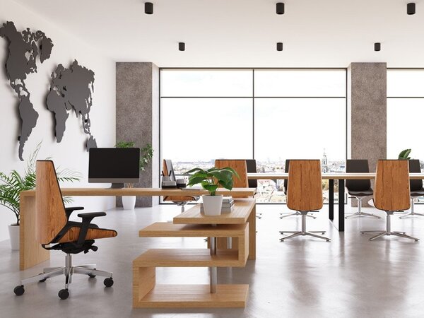 GRO-Moon Wood CF vezetői tárgyalófotel