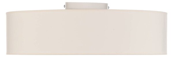 Euluna görgős takaró, szövetárnyékoló, ekrü, Ø 50 cm, dimmelhető, Krém / borostyánsárga, Nappali / Étkező, Textil / szövet / selyem, Modern