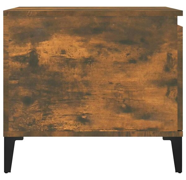 Füstös tölgy színű fatermék dohányzóasztal 100 x 50 x 45 cm