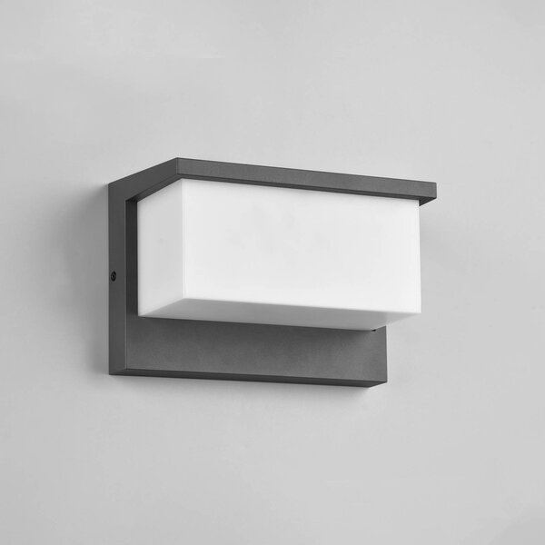 Trio Lighting LED külső fali lámpa Nestos, IP54, Fekete, Alumínium, Modern
