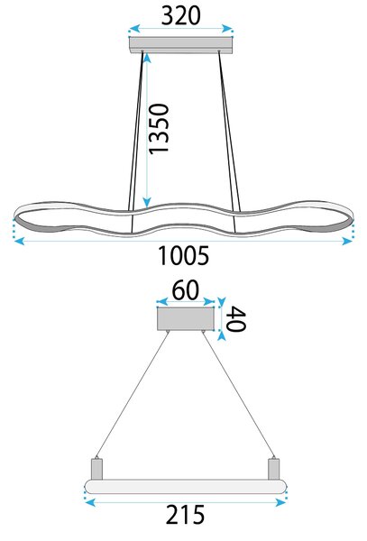 LED Lámpa LHJ026-CP BLACK