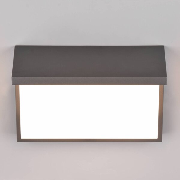 Trio Lighting LED kültéri fali lámpa Nestos, mozgásérzékelős, IP54, Fekete, Alumínium, Modern