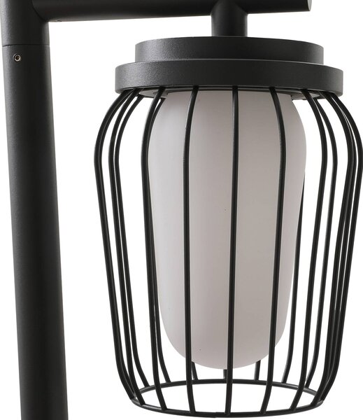 Lucande útvilágítás Chandan, 100 cm, fekete, alumínium, dimmelhető, Fekete, Alumínium, Modern