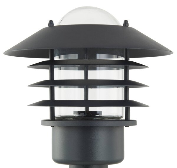Lindby ösvényvilágítás Belmiro, vas, 100 cm magas, E27, fekete, dimmelhető, Fekete, fém, Modern