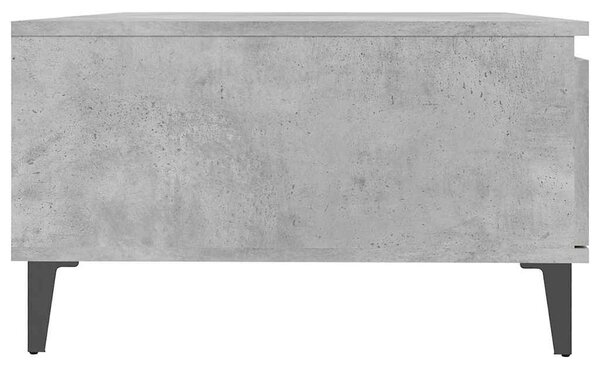 Betonszürke szerelt fa dohányzóasztal 90 x 60 x 35 cm