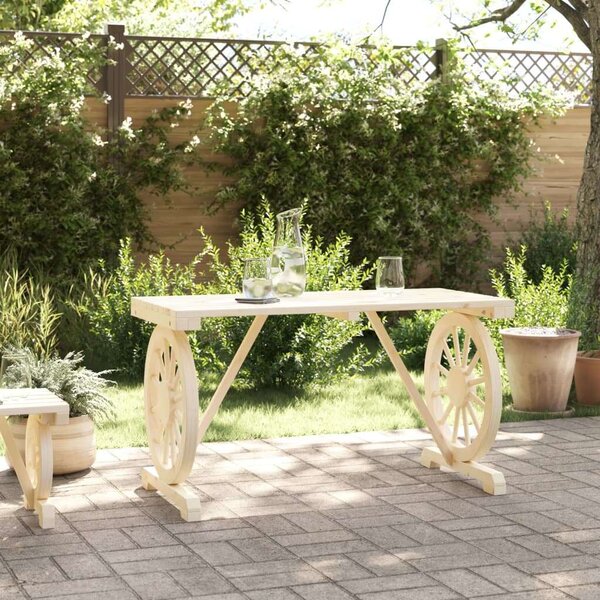VidaXL Kerti Asztal - Fenyőfa - 115x55x65 cm