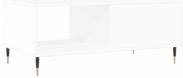 Fehér szerelt fa dohányzóasztal 90 x 50 x 36,5 cm