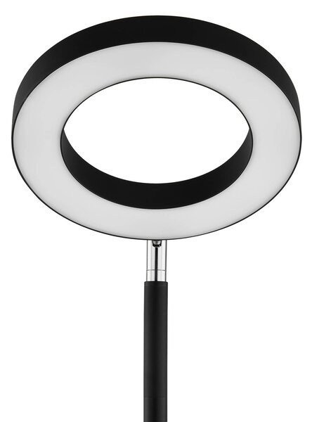 Lindby Smart LED álló lámpa Cilian, RGBW, CCT, ZigBee, Hue, dimmelhető, Fekete, Nappali / Étkező, fém, Modern