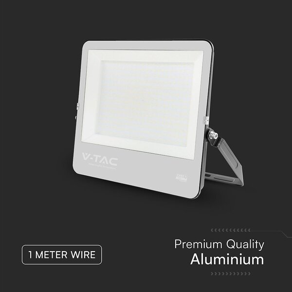 V-TAC CREE SMD D-széria LED reflektor 300W hideg fehér 115 Lm/W, fekete ház - SKU 232036