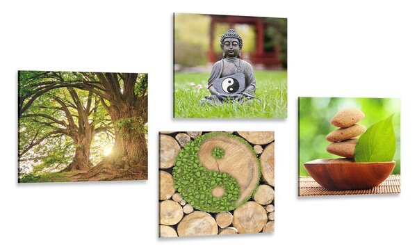 Képszett Feng Shui zöld változatban