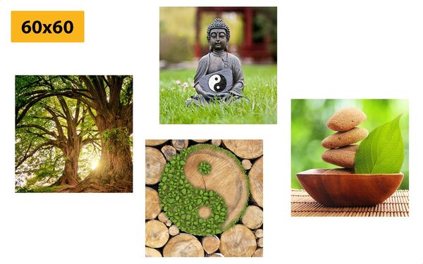 Képszett Feng Shui zöld változatban
