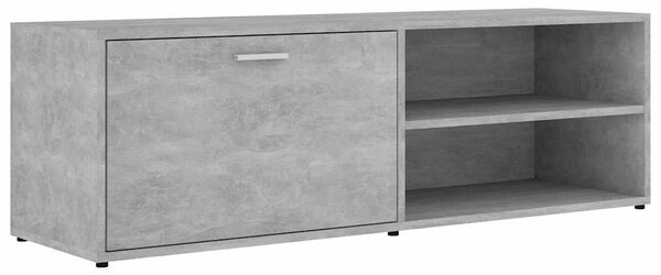 Betonszürke szerelt fa TV-szekrény 120 x 34 x 37 cm