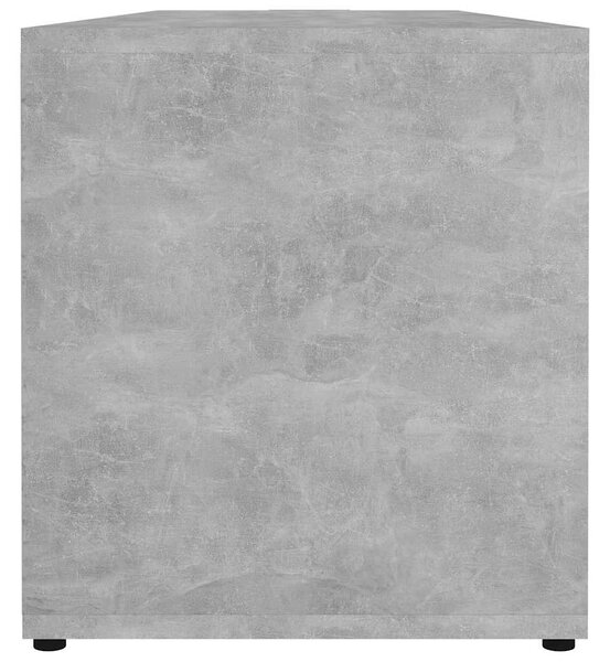 Betonszürke szerelt fa TV-szekrény 120 x 34 x 37 cm