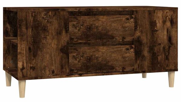 Füstös tölgy színű szerelt fa TV-szekrény 102x44,5x50 cm