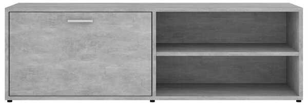 Betonszürke szerelt fa TV-szekrény 120 x 34 x 37 cm