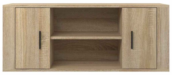 Sonoma tölgyszínű szerelt fa TV-szekrény 100 x 35 x 40 cm
