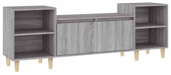 Szürke sonoma színű szerelt fa TV-szekrény 160x35x55 cm