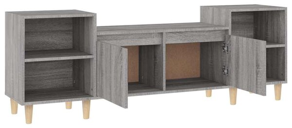 Szürke sonoma színű szerelt fa TV-szekrény 160x35x55 cm